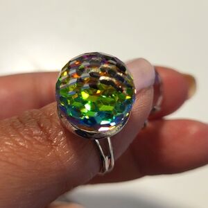 Crystal matching ring and pendant